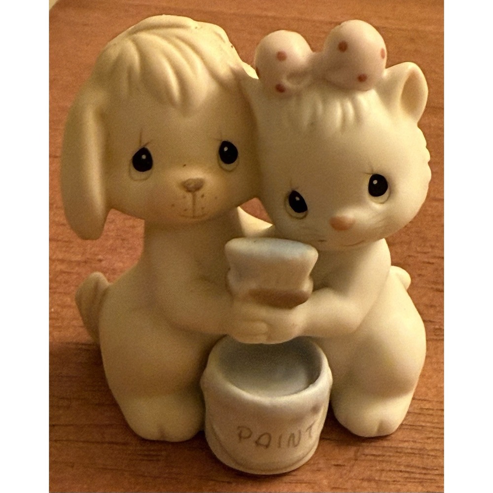 Vintage Precious Moments, True Blue Friends 1991 Members Only‎ Figurine BC912